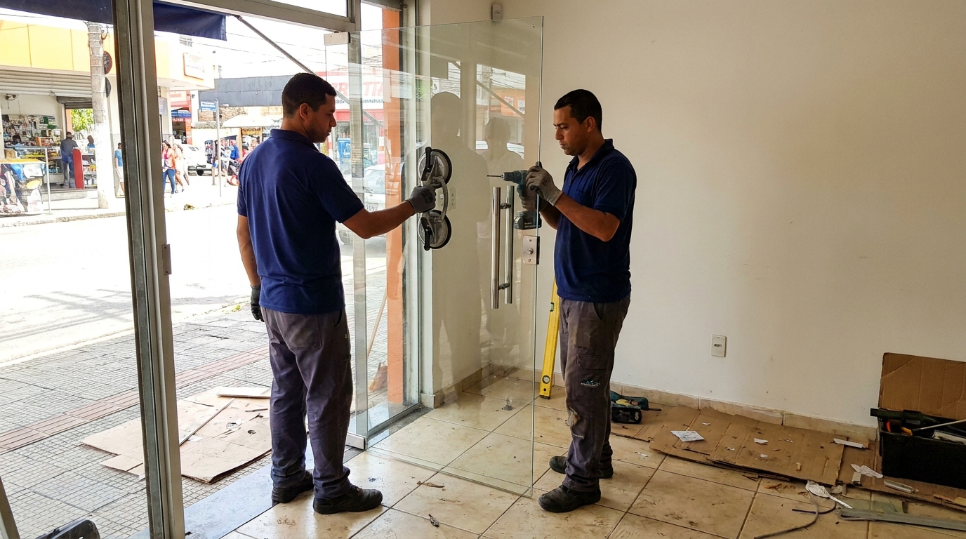 Portas em Vidro em Curitiba‑PR